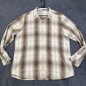 Toad&Co Mojo Mens Flannel Long Sleeve Button Up Cotton Shirt Plaid Sz XL